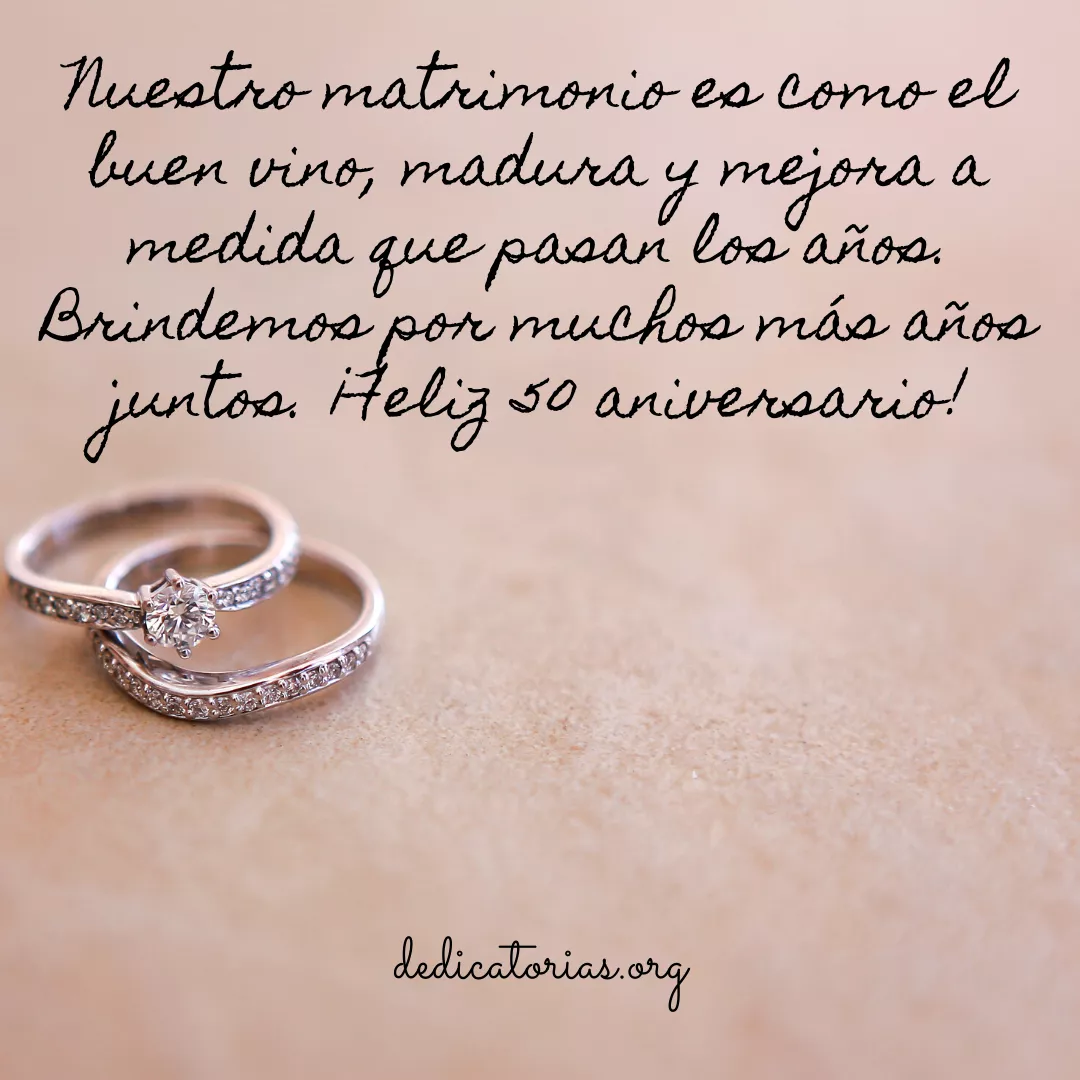 dedicatorias para bodas de oro