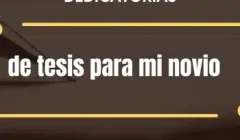 Dedicatoria de tesis para mi novio