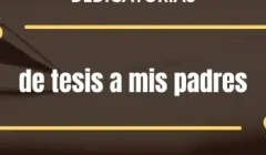 Dedicatorias de tesis para mis padres