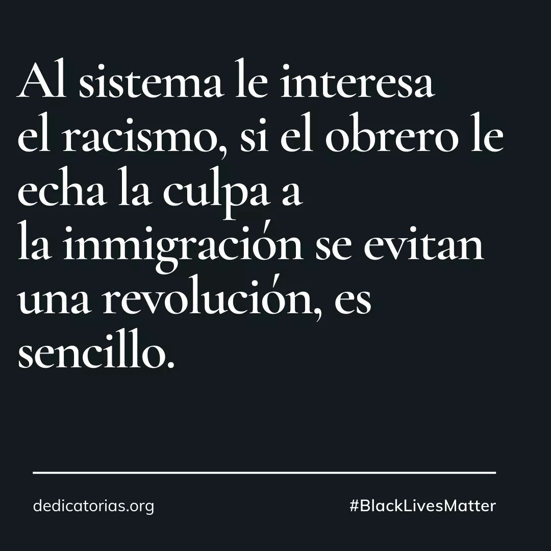 Dedicatorias contra el racismo