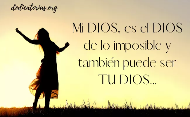Dedicatorias para Dios