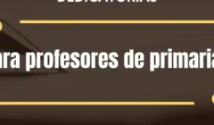 Dedicatorias para profesores de primaria