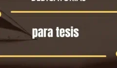 Dedicatorias para tesis